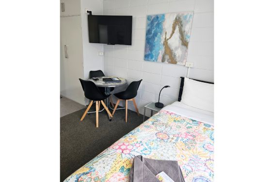 Family Room TV and dining table